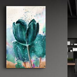 Wallity CAM-4067 Pintura Decorativa de Vidrio Templado Multicolor 46 x 72 cm